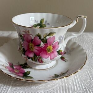 Royal Albert Prairie Rose Cup & Saucer